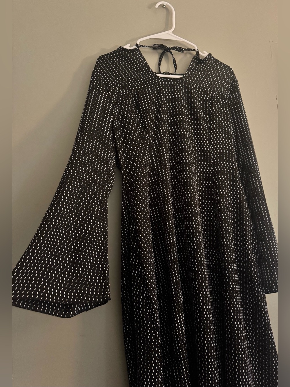 Disturbia Black Dress with White Crescent Print